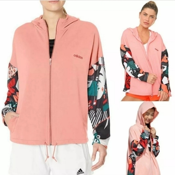 adidas Tops - Adidas Farm Rio Essentials Hoodie Jacket Track Top Full Zip size Medium